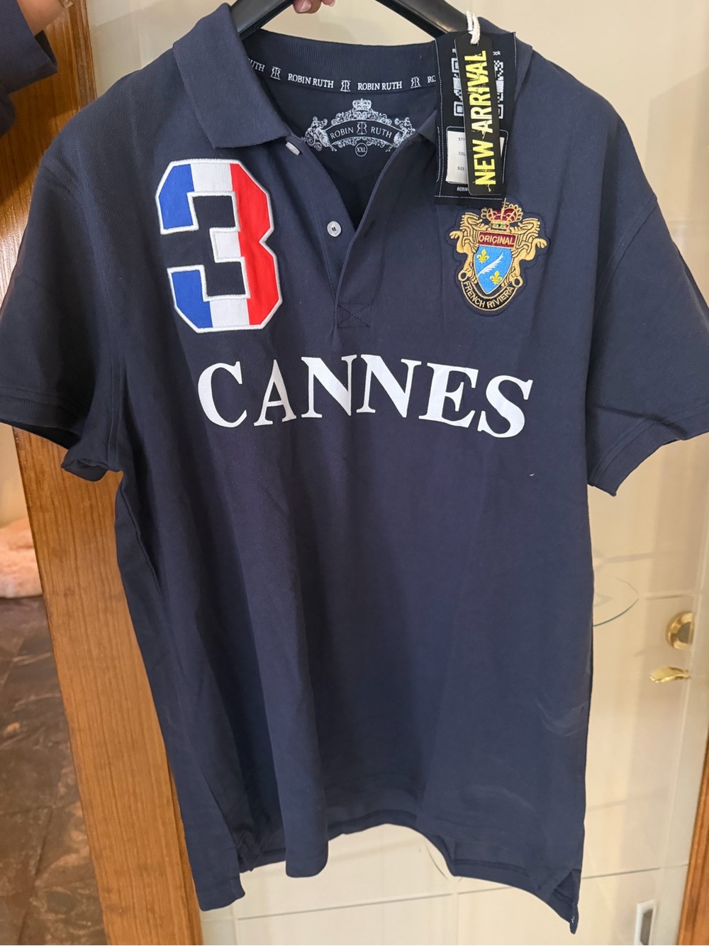 Robin Ruth Navy Polo - Cannes, France